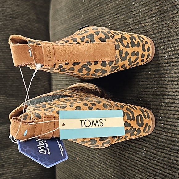 Toms Leopard Print Wedge multiple sizes - Picture 3 of 3